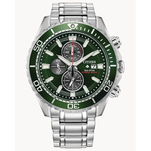 Citizen Promaster Dive Green Dial Chronograph 45mm Eco-Drive