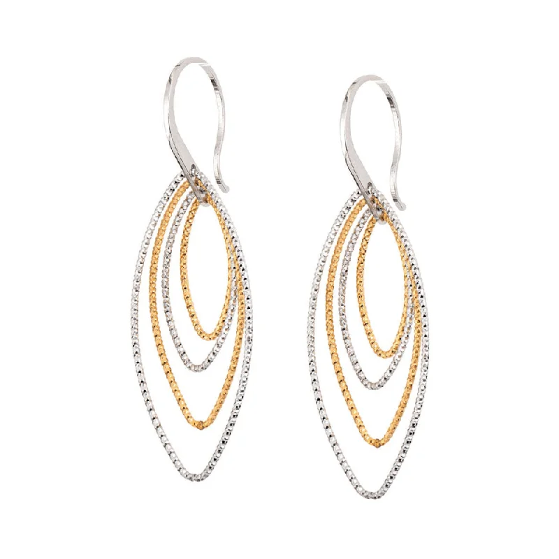 Sterling Silver & Yellow Gold Plated Isla Earrings