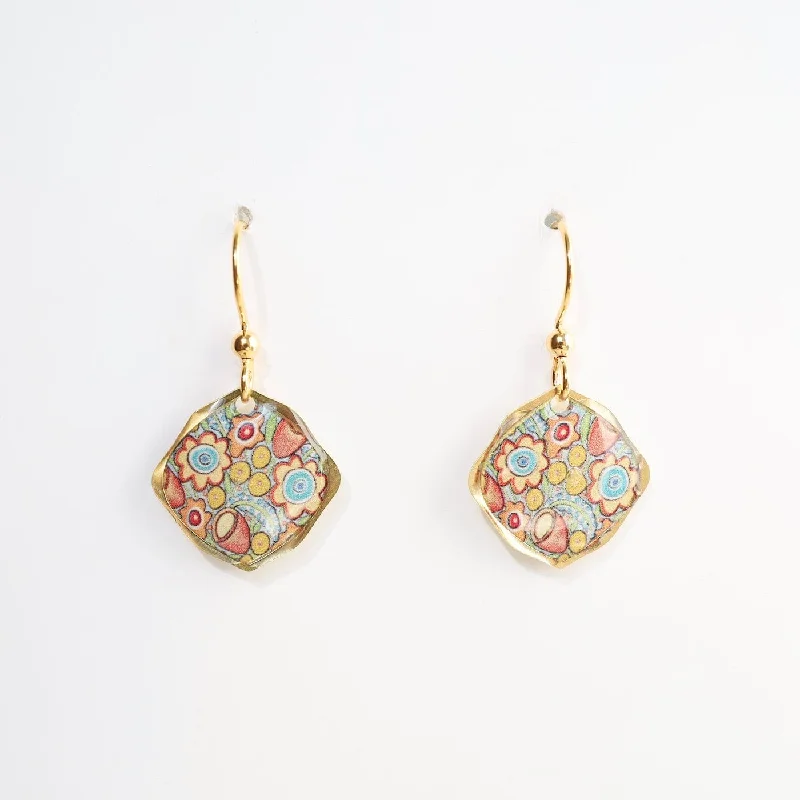 Flower Basket Earrings