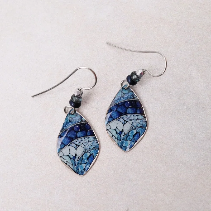 Blue Mosaic Earrings