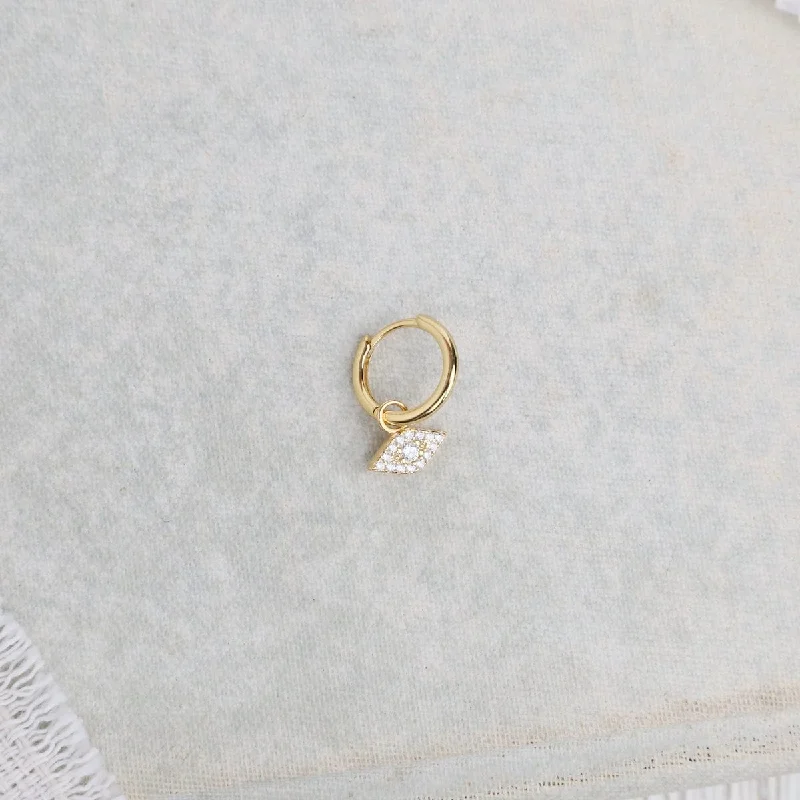 The Evil Eye Single Hoop Earring