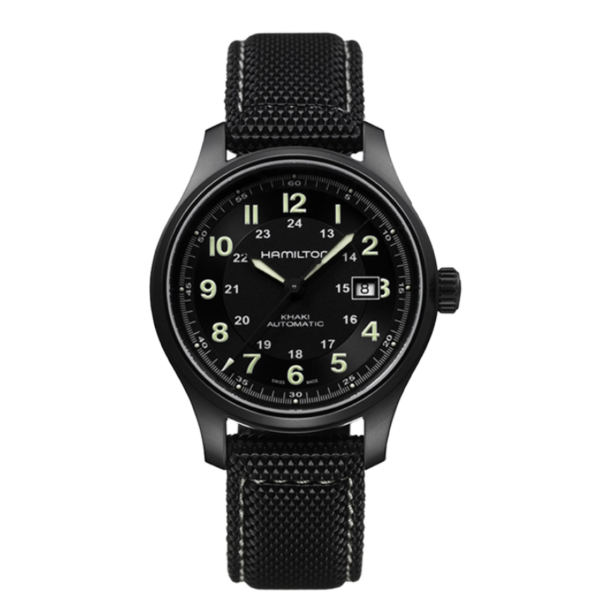 Hamilton Khaki Field Black PVD Titanium Auto 42mm