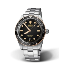 Oris Divers Sixty-Five Steel and Bronze 40mm Automatic Black Dial