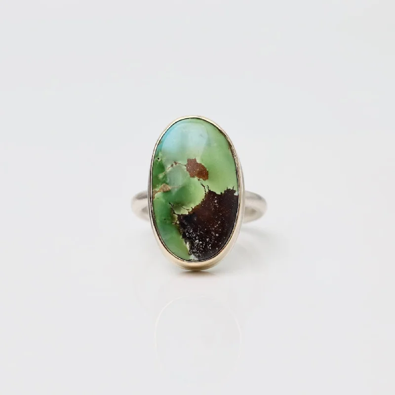 Jamie Joseph Vertical Oval Sonoran Mountain Turquoise Ring