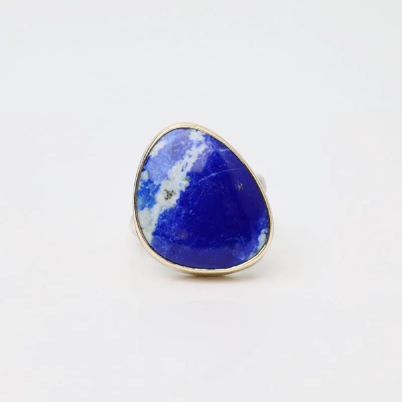 Jamie Joseph Vertical Smooth Lapis Ring