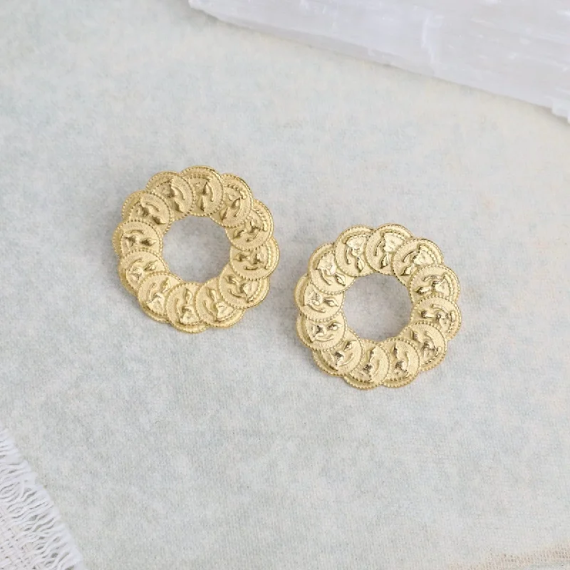 The Corolla of Coins Earrings