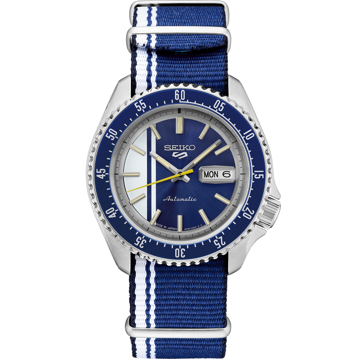 Seiko 5 Sports Automatic Blue and Silver Dial 42.5mm Watch