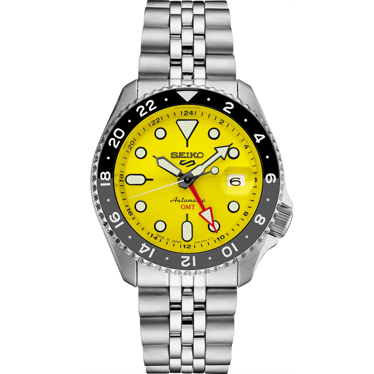 Seiko 5 Sports GMT Yellow Dial