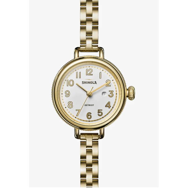 Shinola The Birdy 34mm Gold PVD Plated Stainless Steel Watch