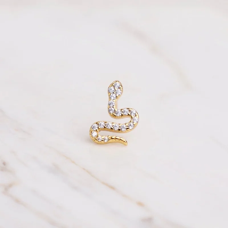 The Snake Single Earring