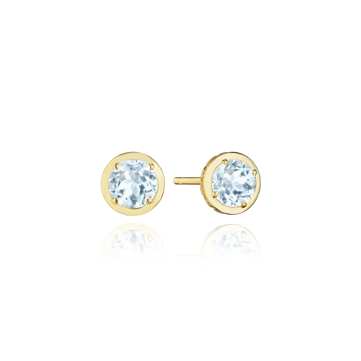 Tacori 18K Yellow Gold Blue Topaz Earrings