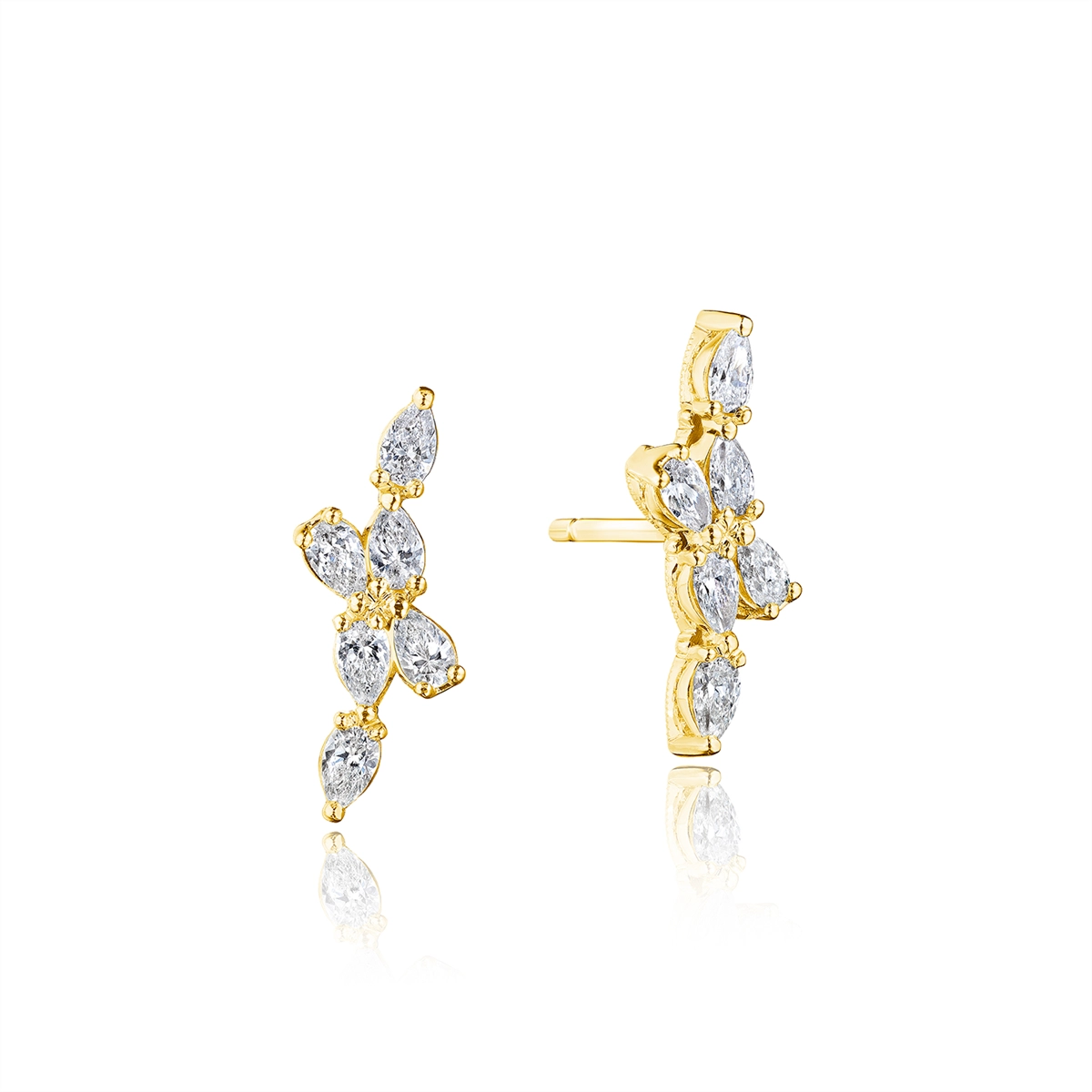 Tacori 18K Yellow Gold Diamond Earrings