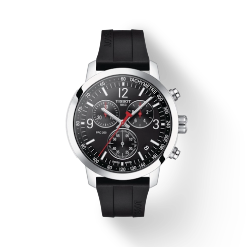 Tissot PRC 200 Chronograph Black Dial 43mm Quartz