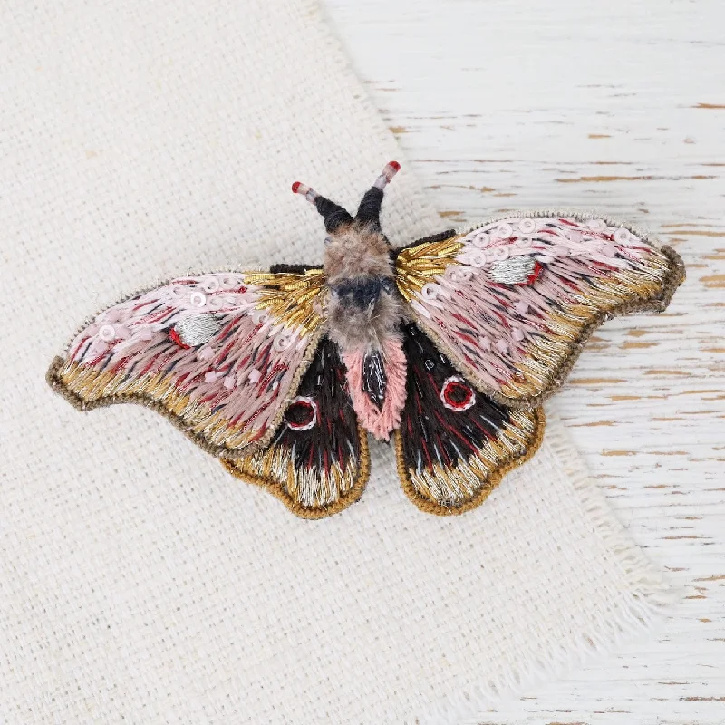 Emperor Mopane Moth Brooch Pin