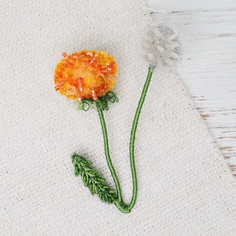 Dandelion Brooch Pin