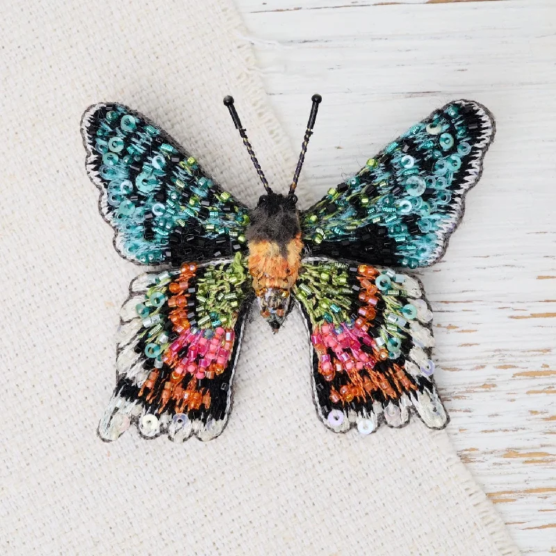 Madagascar Sunset Moth Brooch Pin