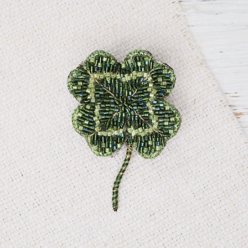 Vintage Clover Brooch Pin