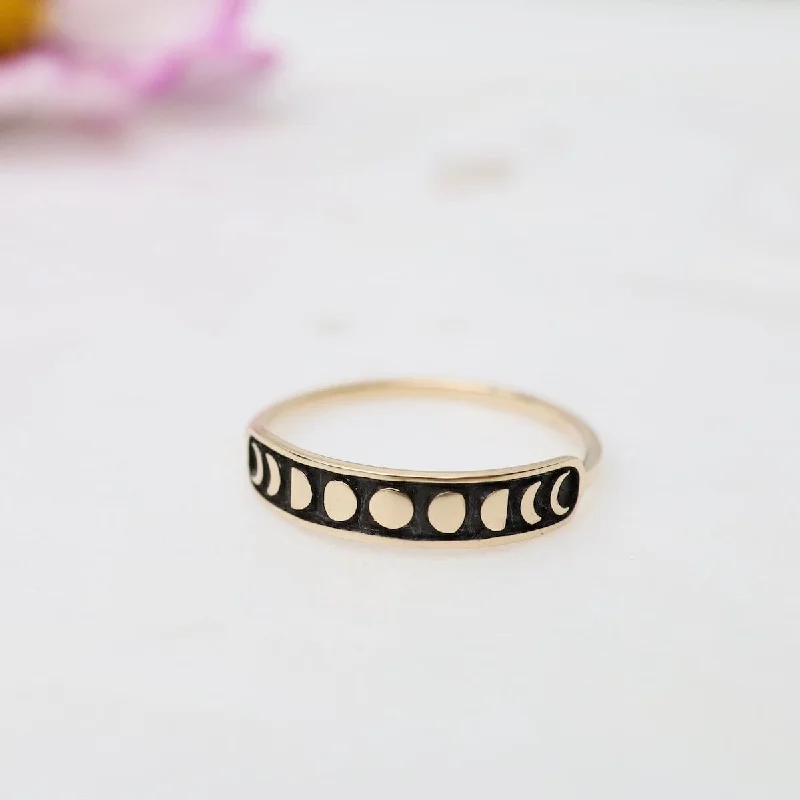 Bronze Moon Phase Ring