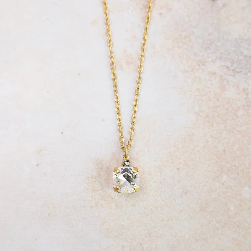 Clear Swarovski Crystal Necklace