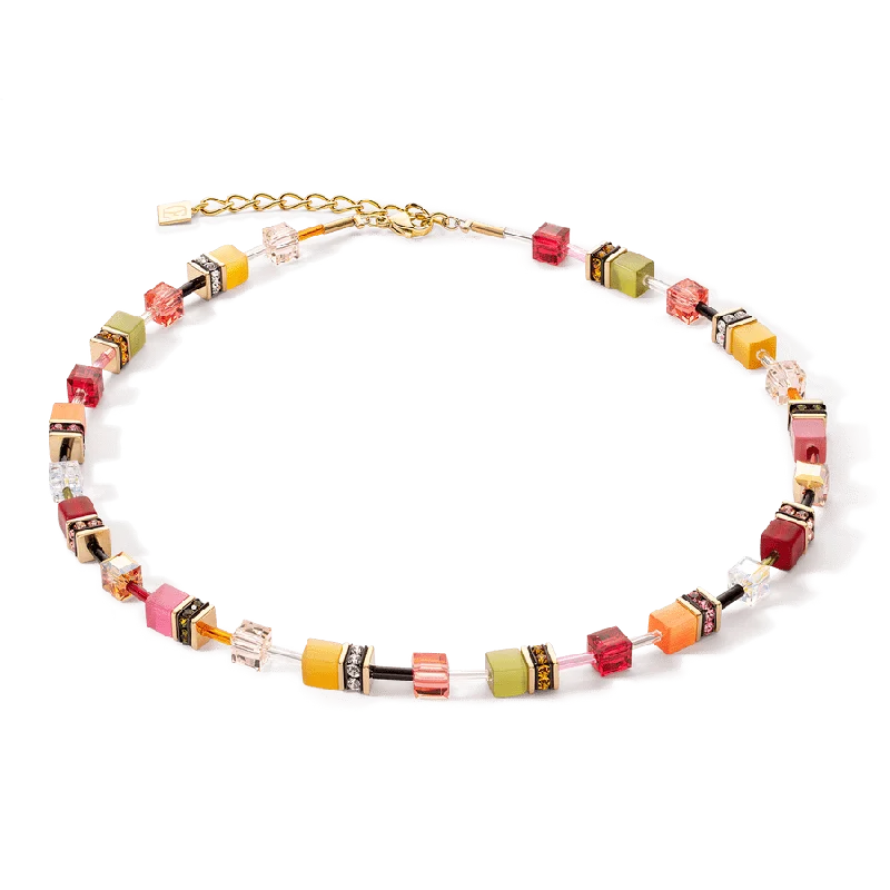 Indian Summer GeoCube Necklace