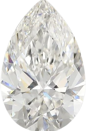 3.67 Carat F vs1 Pear Lab Diamond