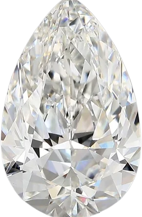 3.67 Carat F vvs2 Pear Lab Diamond