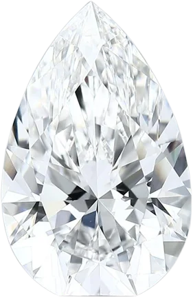 5.22 Carat F VVS1 Pear Lab Diamond