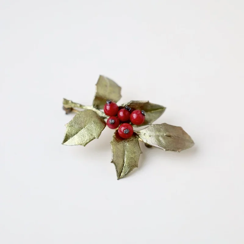 Holly Brooch