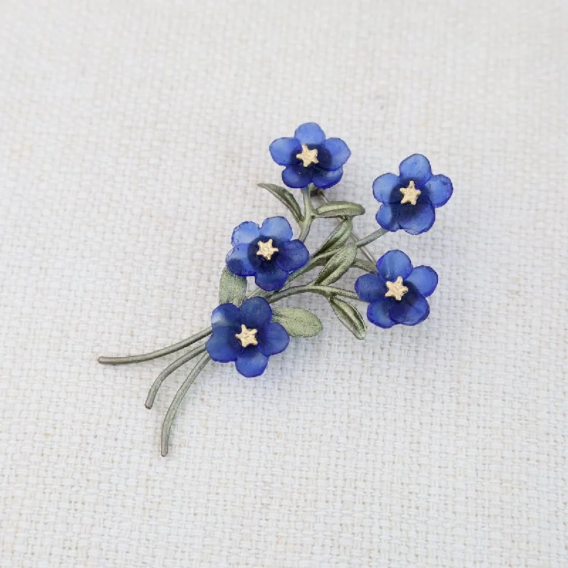 Blue Violet Brooch