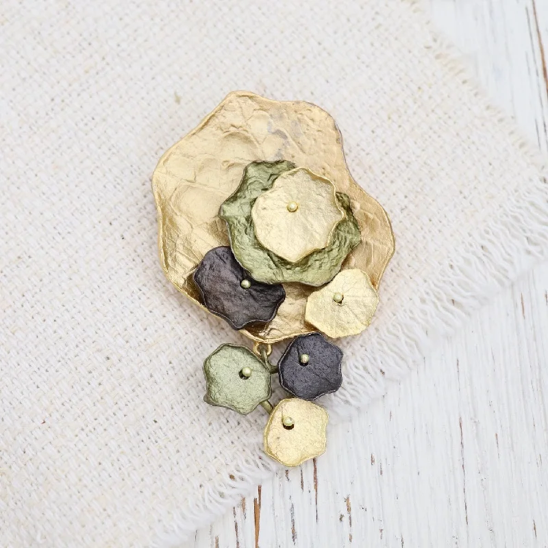 Nasturtium Brooch