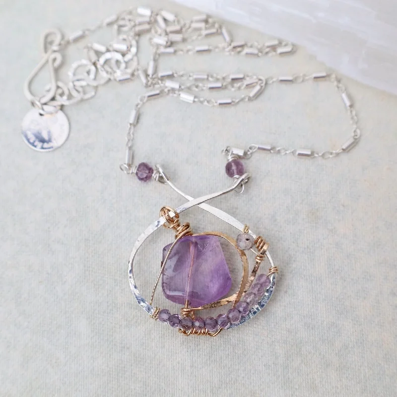 Raw Amethyst Necklace