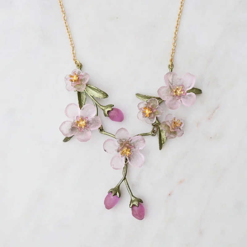 Peach Blossom Statement Necklace