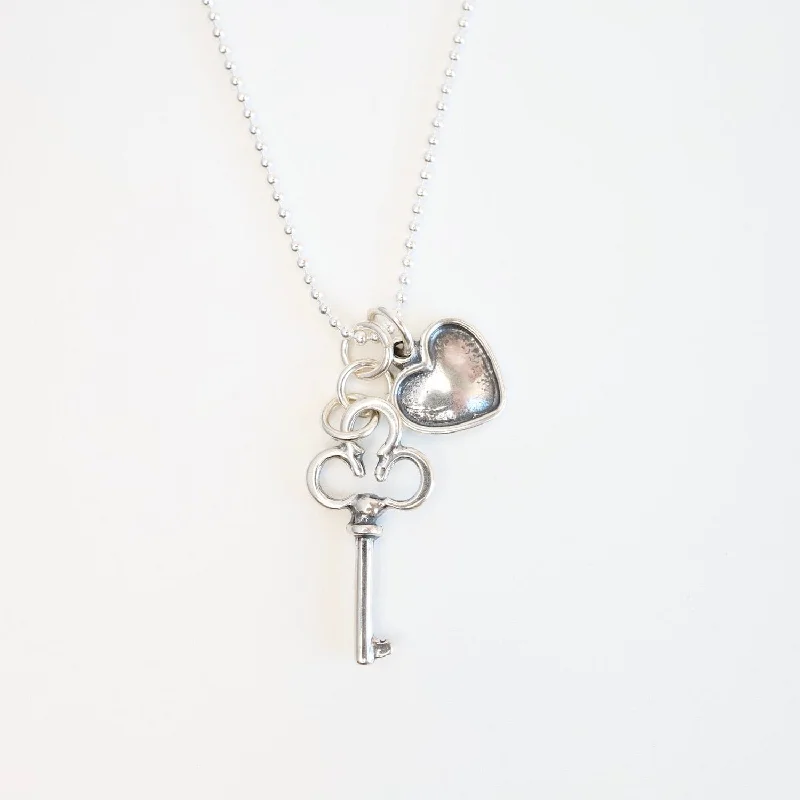 Share Your Love Key & Heart Necklace