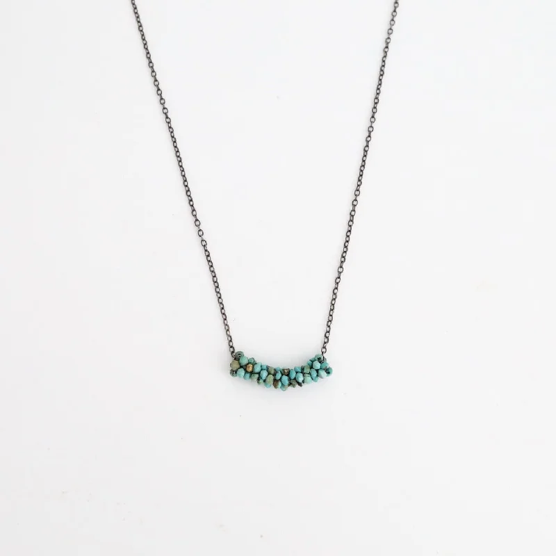 Hand Stitched Turquoise Necklace