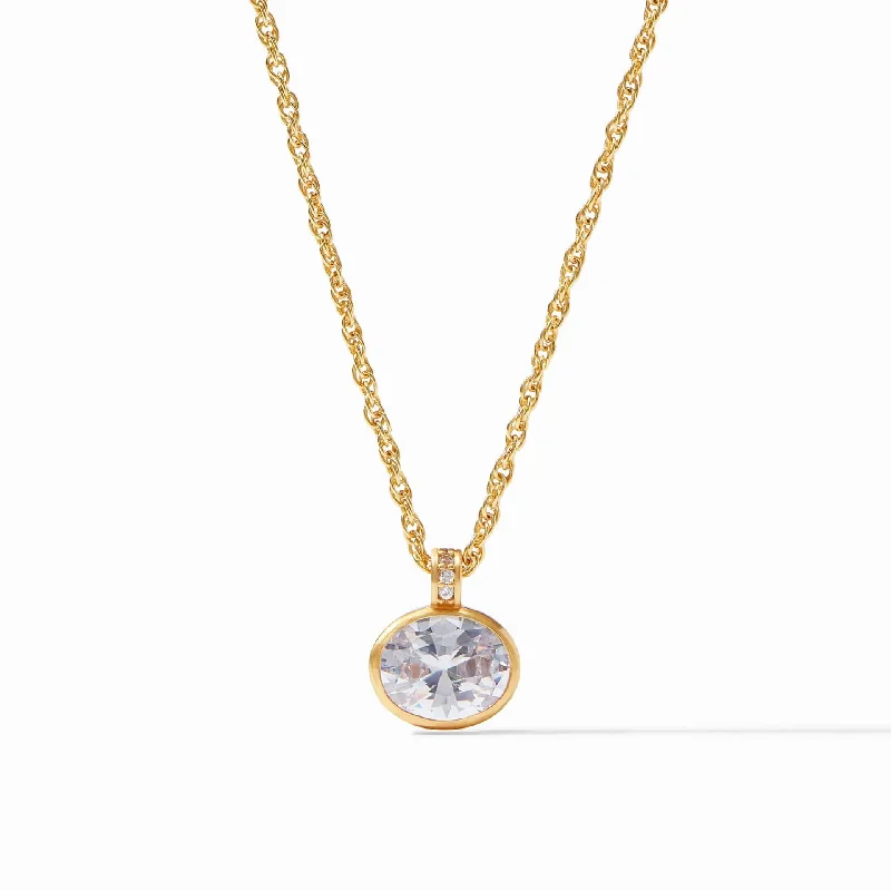 Antonia Solitaire Necklace in Cubic Zirconia