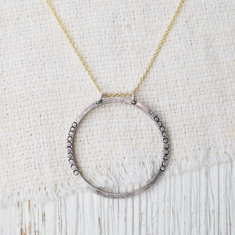 Eternity Hoop Necklace