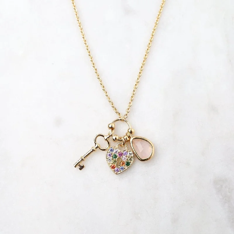 Key to My Heart Charm Necklace